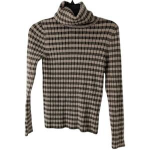 Maeve by Anthropologie Striped Turtleneck Blous, Size Small